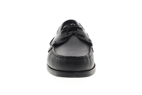 Sebago Portland Docksides Mens Black Narrow Loafers & Slip Ons Boat Shoes