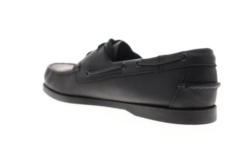 Sebago Portland Docksides Mens Black Narrow Loafers & Slip Ons Boat Shoes