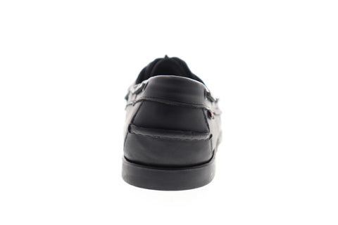 Sebago Portland Docksides Mens Black Narrow Loafers & Slip Ons Boat Shoes