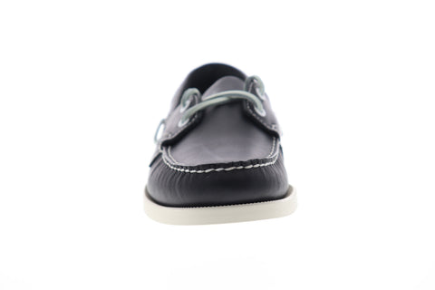 Sebago Portland Docksides Mens Blue Narrow Loafers & Slip Ons Boat Shoes