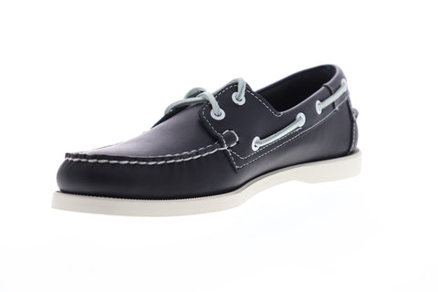 Sebago Portland Docksides Mens Blue Narrow Loafers & Slip Ons Boat Shoes