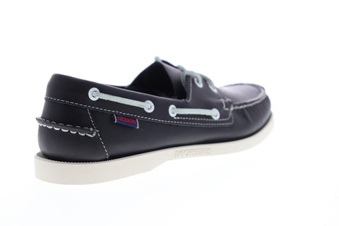Sebago Portland Docksides Mens Blue Narrow Loafers & Slip Ons Boat Shoes