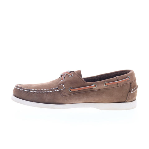 Sebago Docksides Portland Nubuck Mens Brown Loafers & Slip Ons Boat Shoes