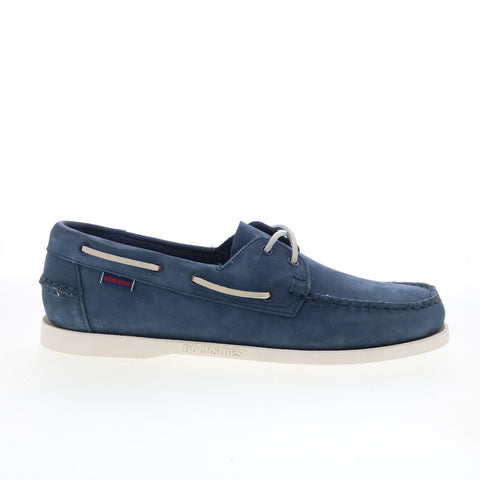 Sebago Portland Nubuck 7000GA0-908 Mens Blue Loafers & Slip Ons Boat Shoes