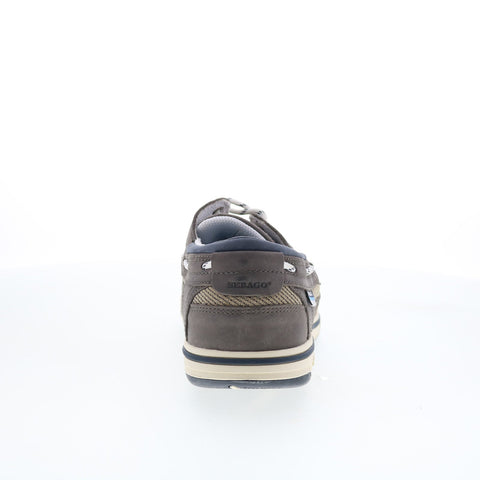 Sebago Triton Three Eyelets Nubuck Mens Brown Loafers & Slip Ons Boat Shoes