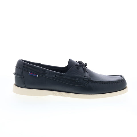 Sebago Docksides Portland Waxed Mens Brown Narrow Loafers Boat Shoes