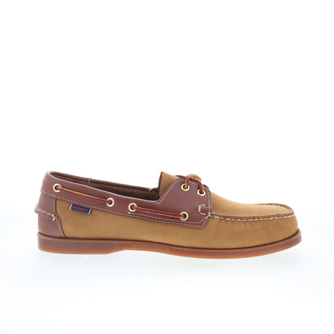 Sebago Portland Spinnaker NBK FGL Mens Brown Loafers & Slip Ons Boat Shoes