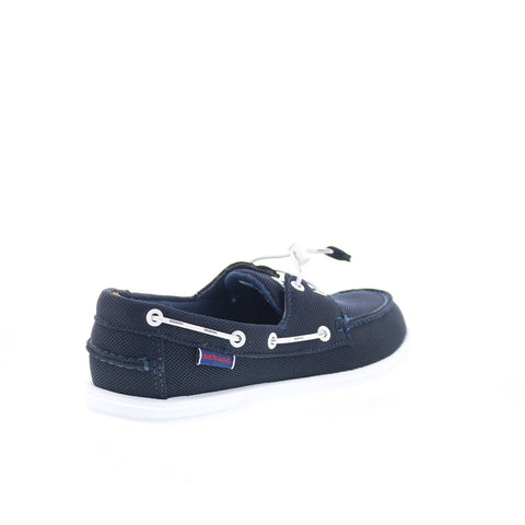 Sebago Naples Tech 70014Z0-908 Mens Blue Canvas Loafers & Slip Ons Boat Shoes