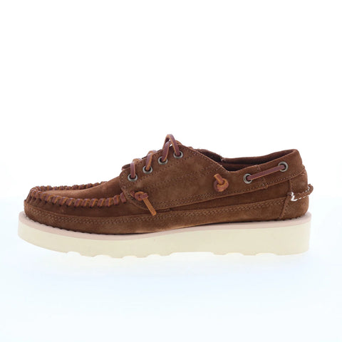 Sebago Keuka 70015R0-A7D Mens Brown Suede Loafers & Slip Ons Boat Shoes