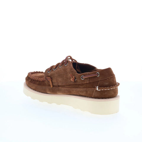 Sebago Keuka 70015R0-A7D Mens Brown Suede Loafers & Slip Ons Boat Shoes