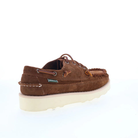 Sebago Keuka 70015R0-A7D Mens Brown Suede Loafers & Slip Ons Boat Shoes