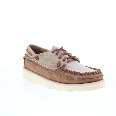 Sebago Cayuga Mid Camo Womens Brown Loafers & Slip Ons Boat Shoes