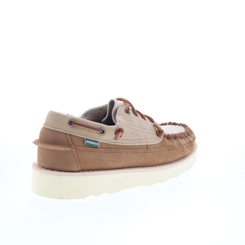 Sebago Cayuga 70015S0-959 Mens Brown Suede Loafers & Slip Ons Boat Shoes