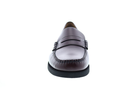 Sebago Dan Polaris Mens Brown Wide Leather Loafers & Slip Ons Penny Shoes