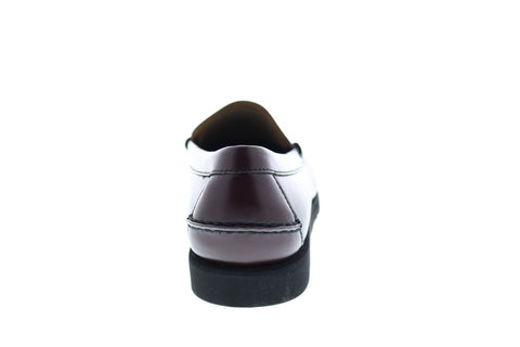 Sebago Dan Polaris Mens Brown Wide Leather Loafers & Slip Ons Penny Shoes