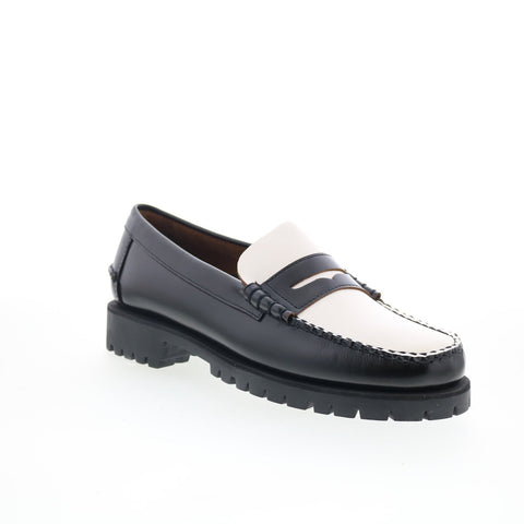 Sebago Dan Lug 7001HI0-987 Mens Black Loafers & Slip Ons Penny Shoes