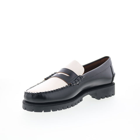 Sebago Dan Lug 7001HI0-987 Mens Black Loafers & Slip Ons Penny Shoes