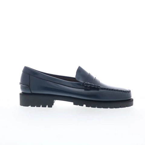 Sebago Dan Lug 7001HI0-A86 Mens Blue Loafers & Slip Ons Penny Shoes