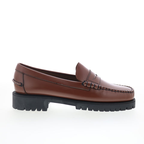 Sebago Dan Lug 7002IJ0-900 Womens Brown Loafers & Slip Ons Penny Shoes