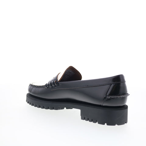 Sebago Dan Lug 7002IJ0-987 Womens Black Loafers & Slip Ons Penny Shoes