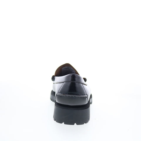 Sebago Dan Lug 7002IJ0-987 Womens Black Loafers & Slip Ons Penny Shoes