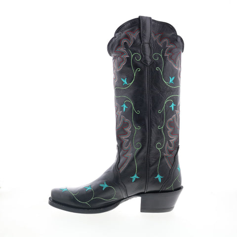 Outlaw Ladies 14" Black Liga 70111 Womens Black Leather Western Boots