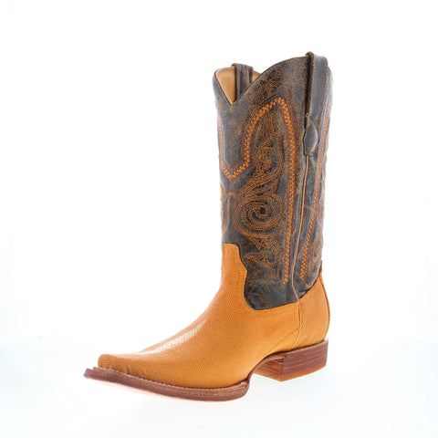 Los Altos Versage Stingray S Stone Mens Brown Wide Cowboy Western Boots