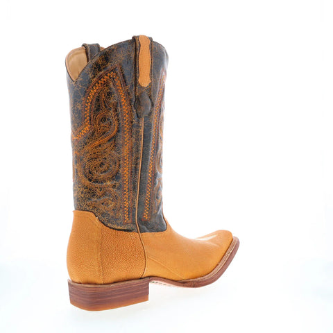 Los Altos Versage Stingray S Stone Mens Brown Wide Cowboy Western Boots