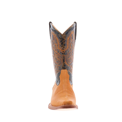 Los Altos Versage Polished Stingray Mens Brown Wide Cowboy Western Boots