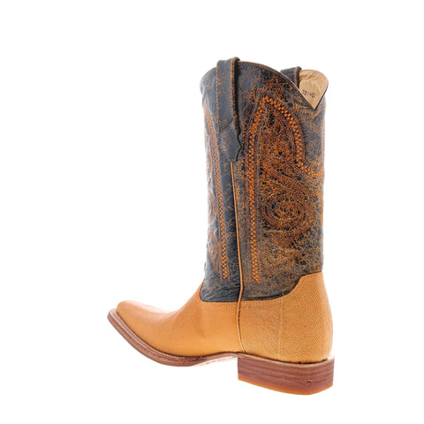Los Altos Versage Polished Stingray Mens Brown Wide Cowboy Western Boots