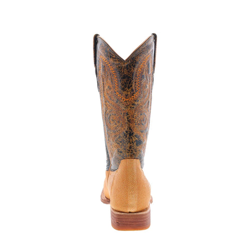 Los Altos Versage Polished Stingray Mens Brown Wide Cowboy Western Boots