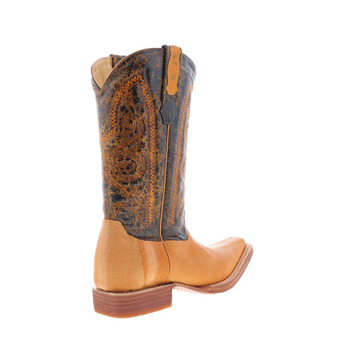 Los Altos Versage Polished Stingray Mens Brown Wide Cowboy Western Boots