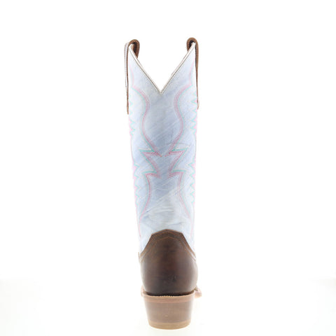 Outlaw Snip Toe 70202 Womens Brown Leather Slip On Western Boots