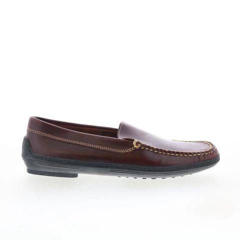 T.B. Phelps 703-05 Mens Brown Leather Loafers & Slip Ons Casual Shoes ...