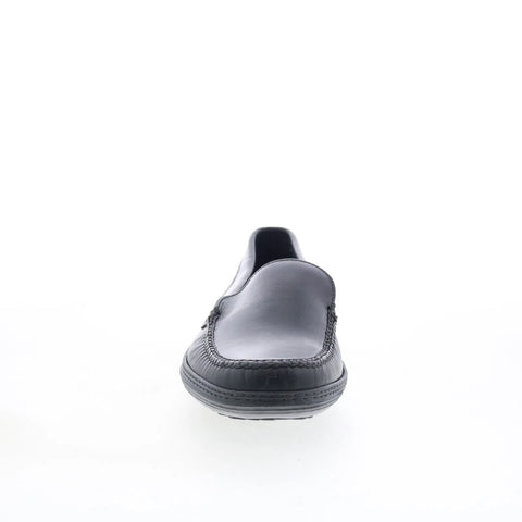 T.B. Phelps 703-20 Mens Black Leather Loafers & Slip Ons Casual Shoes