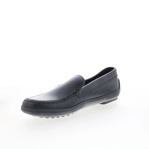 T.B. Phelps 703-20 Mens Black Leather Loafers & Slip Ons Casual Shoes