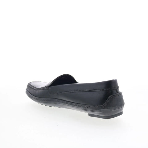 T.B. Phelps 703-20 Mens Black Leather Loafers & Slip Ons Casual Shoes