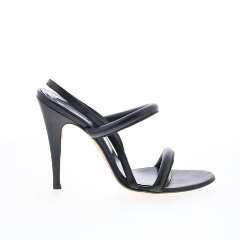 Calvin Klein Soft Nappa Nera 7037 Womens Black Leather Pumps Heels Shoes