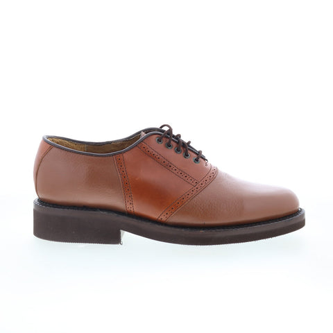 Hitchcock 7048 Mens Brown Extra Wide 3E Oxfords & Lace Ups Plain Toe Shoes