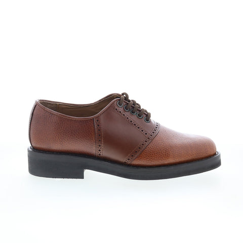 Hitchcock 7048 Mens Brown Extra Wide 3E Oxfords & Lace Ups Plain Toe Shoes