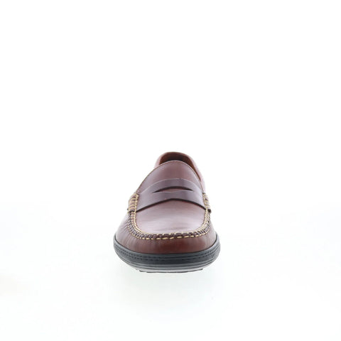 T.B. Phelps 706-05 Mens Brown Leather Loafers & Slip Ons Penny Shoes