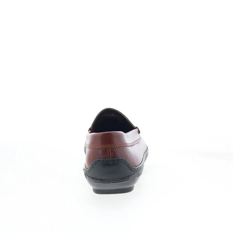 T.B. Phelps 706-05 Mens Brown Leather Loafers & Slip Ons Penny Shoes