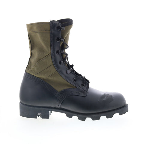 McRae TB OD GRN Pan Sole Puncture Resistant Made In USA Mens Black Wide Boots