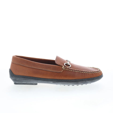 T.B. Phelps 710-06 Mens Brown Leather Loafers & Slip Ons Casual Shoes
