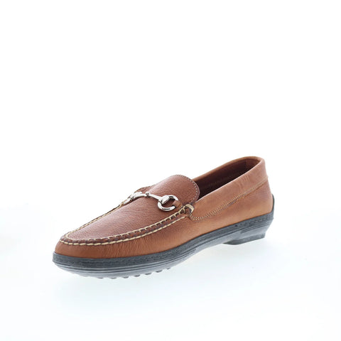 T.B. Phelps 710-06 Mens Brown Leather Loafers & Slip Ons Casual Shoes