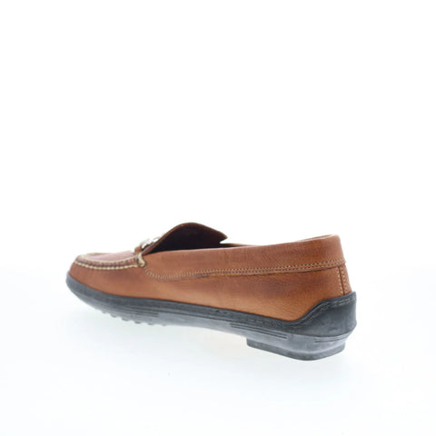 T.B. Phelps 710-06 Mens Brown Leather Loafers & Slip Ons Casual Shoes