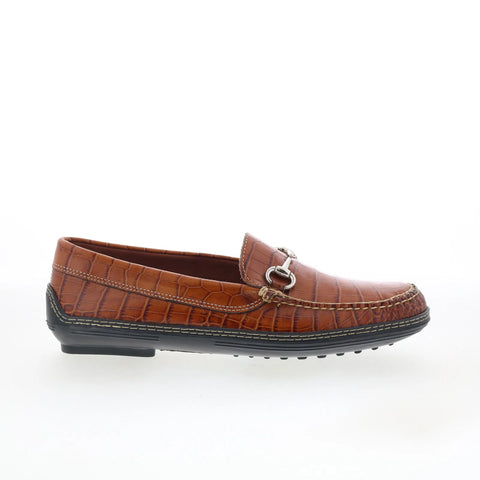 T.B. Phelps 711-10 Mens Brown Leather Loafers & Slip Ons Casual Shoes