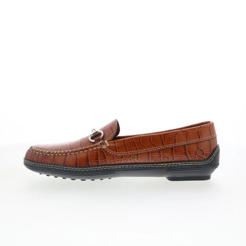 T.B. Phelps 711-10 Mens Brown Leather Loafers & Slip Ons Casual Shoes