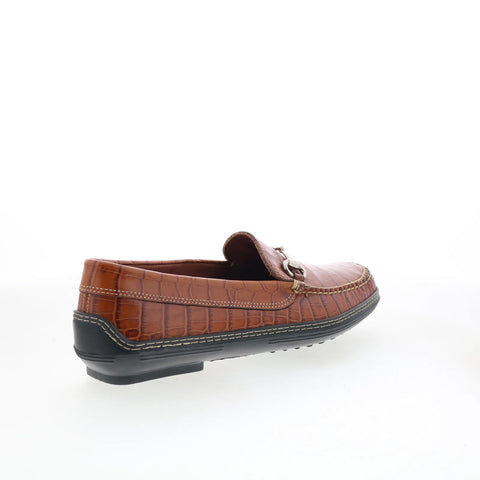 T.B. Phelps 711-10 Mens Brown Leather Loafers & Slip Ons Casual Shoes ...