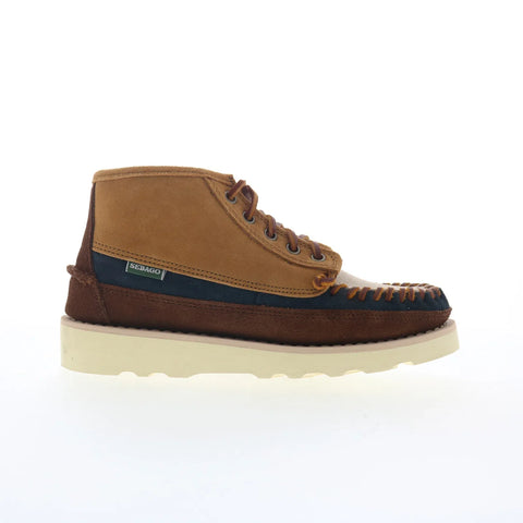 Sebago Cayuga Mid 7111G6W-A34 Womens Brown Suede Lace Up Chukkas Boots